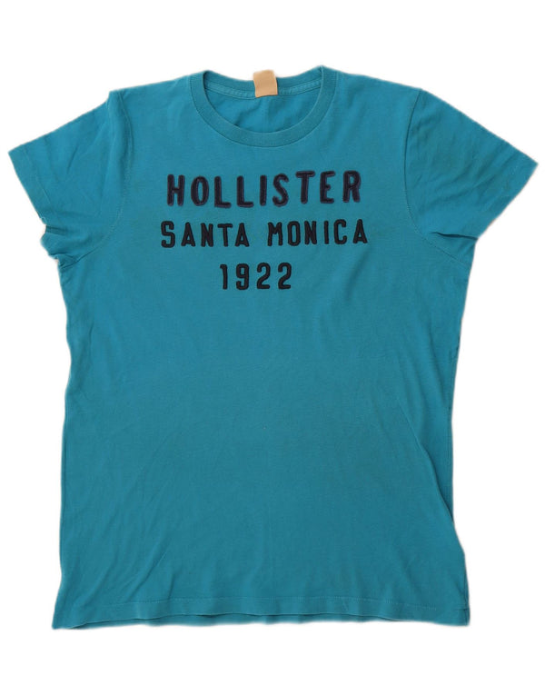 Camiseta Hollister Hombre Graphic Top Algodón Azul Medio