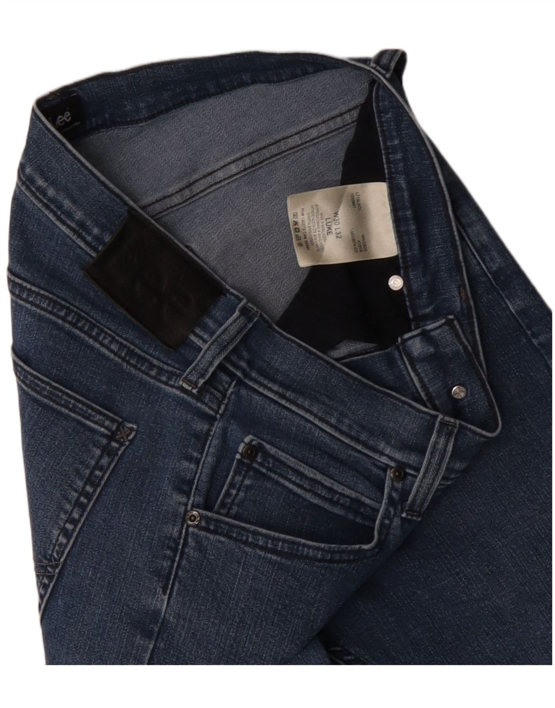 LEE Mujer Luke Skinny Jeans W30 L32 Algodón Azul