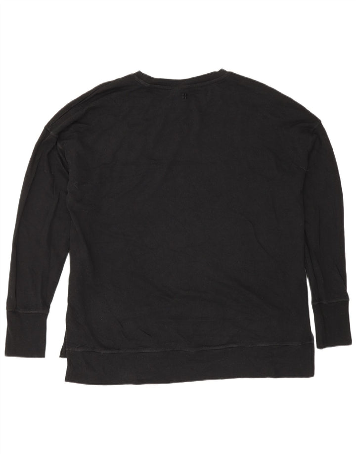 Sweaty Betty - Sudadera extragrande para mujer, talla 14, algodón negro mediano