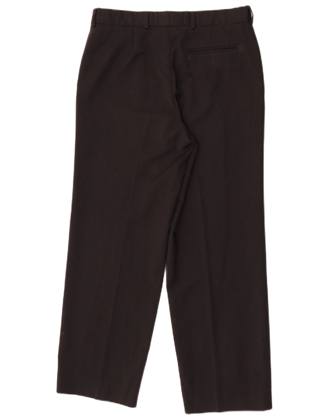 Marks & Spencer Pantalón de traje recto St. Michael para hombre W32 L28 Lana negra