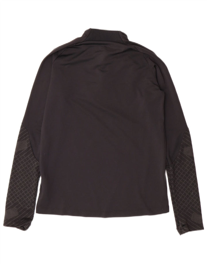 NIKE Boys Dri Fit Slim Fit Jersey Chándal Top 12-13 años Grande Negro