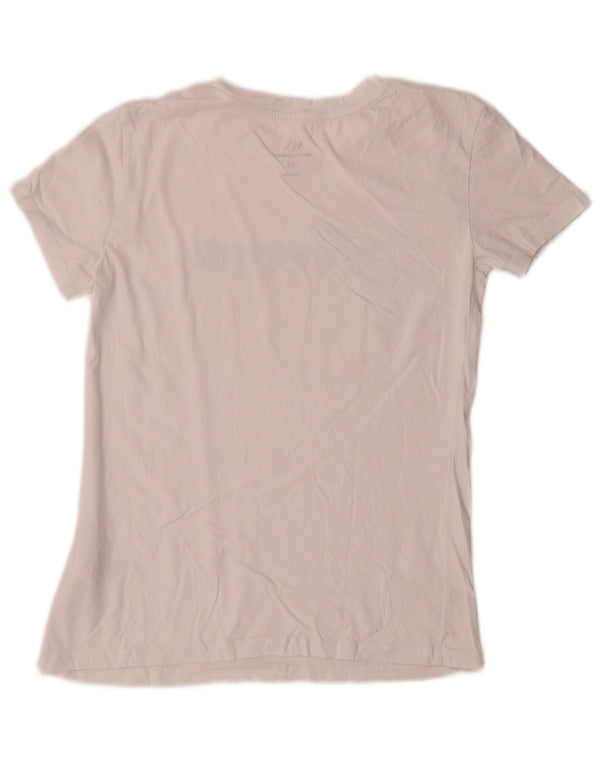 Armani Exchange Camiseta gráfica para mujer Top UK 6 XS Algodón blanco