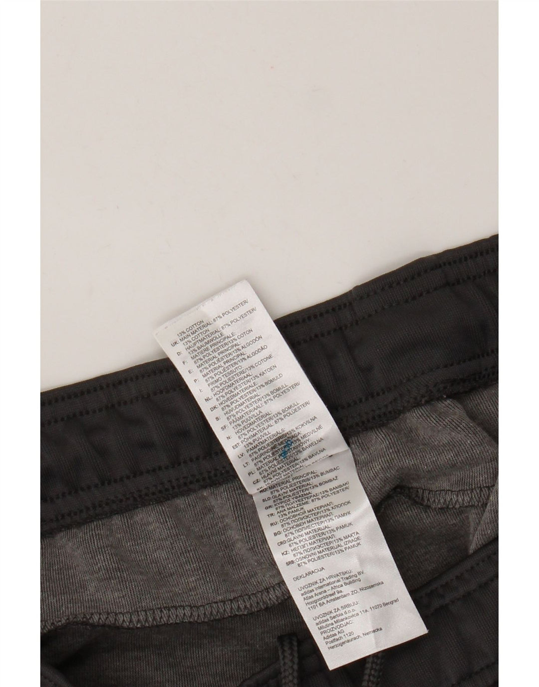 Adidas Hombre Pantalones De Chándal Joggers Gris Medio Poliéster
