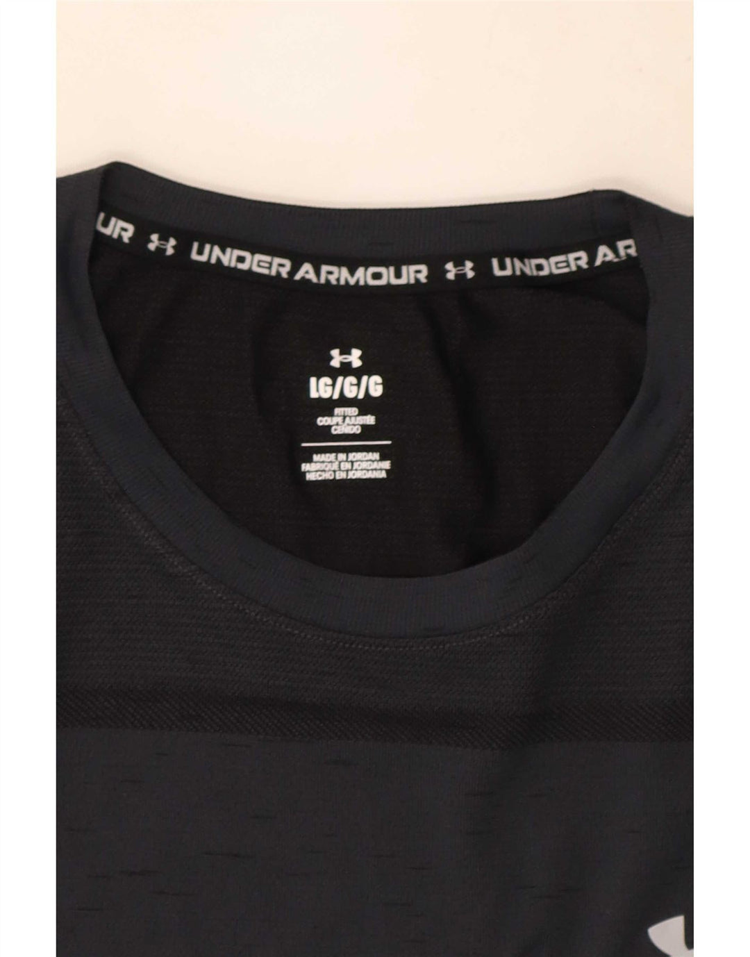 Under Armour Camiseta ajustada para hombre Top grande gris moteado
