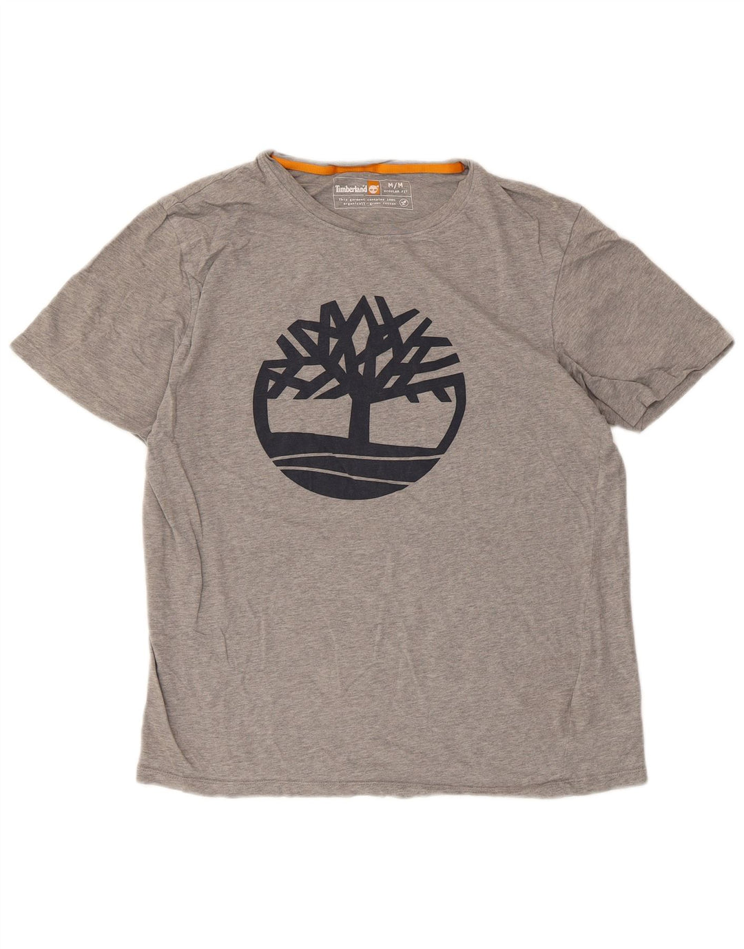 Timberland Camiseta gráfica de ajuste regular para hombre Top de algodón gris medio