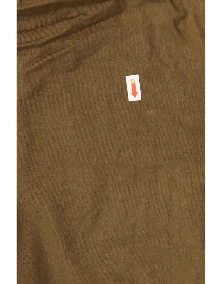JACK WILLS Abrigo cortavientos con capucha de gran tamaño para mujer UK 12 Medium Khaki