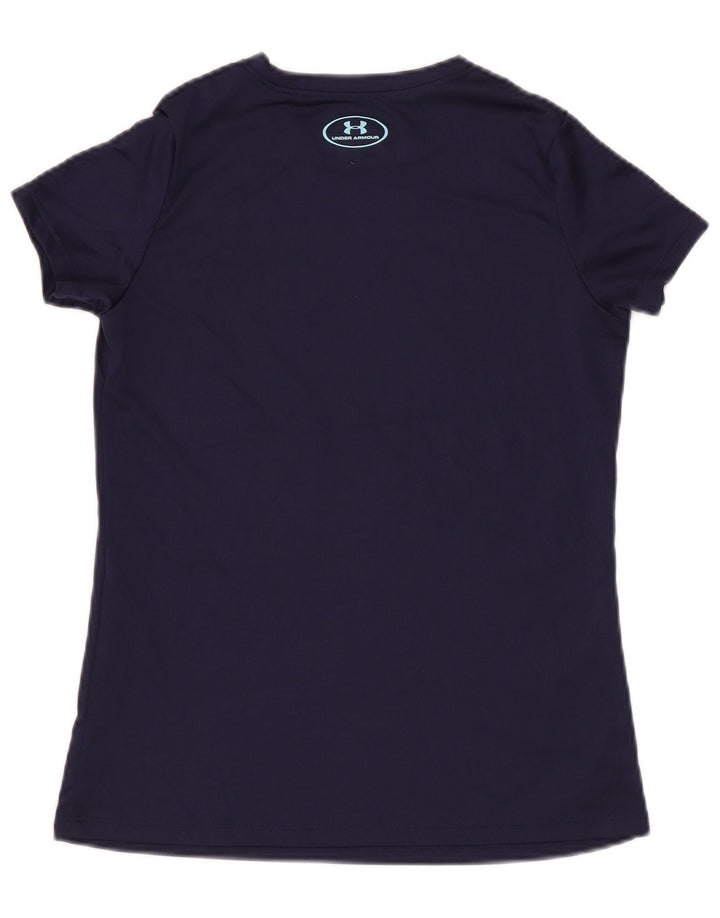 Under Armour Camiseta gráfica Heat Gear para niños 9-10 años Mediano Azul marino