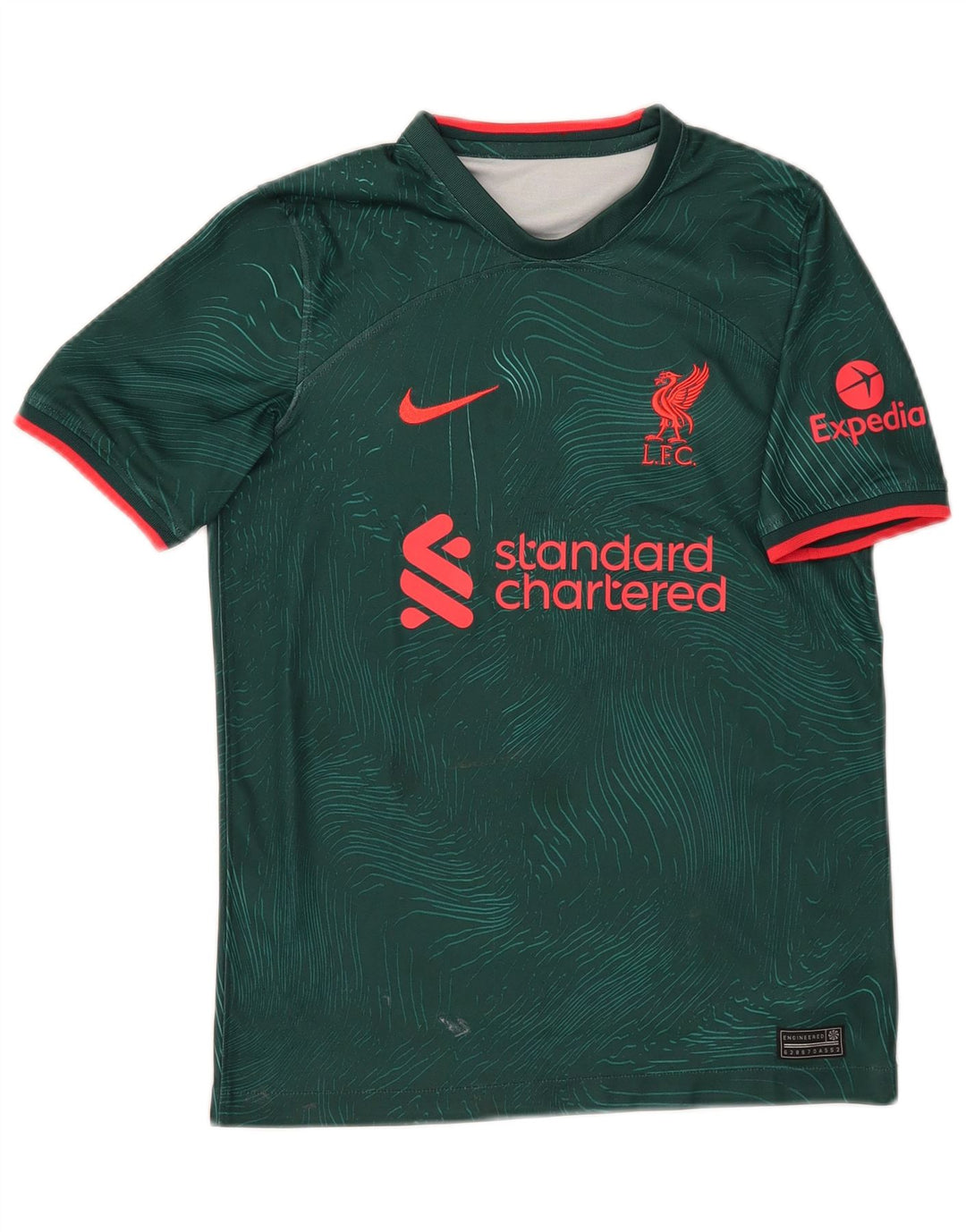 NIKE Camiseta gráfica para niño 11-12 años Verde Poliéster