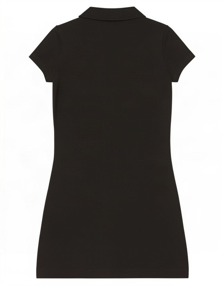 Lacoste Vestido Polo Para Mujer Talla 34 Pequeño Negro
