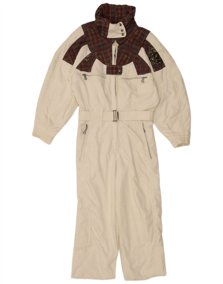 CHERVO Mono de esquí para mujer IT 42 Medium White Check Poliamida