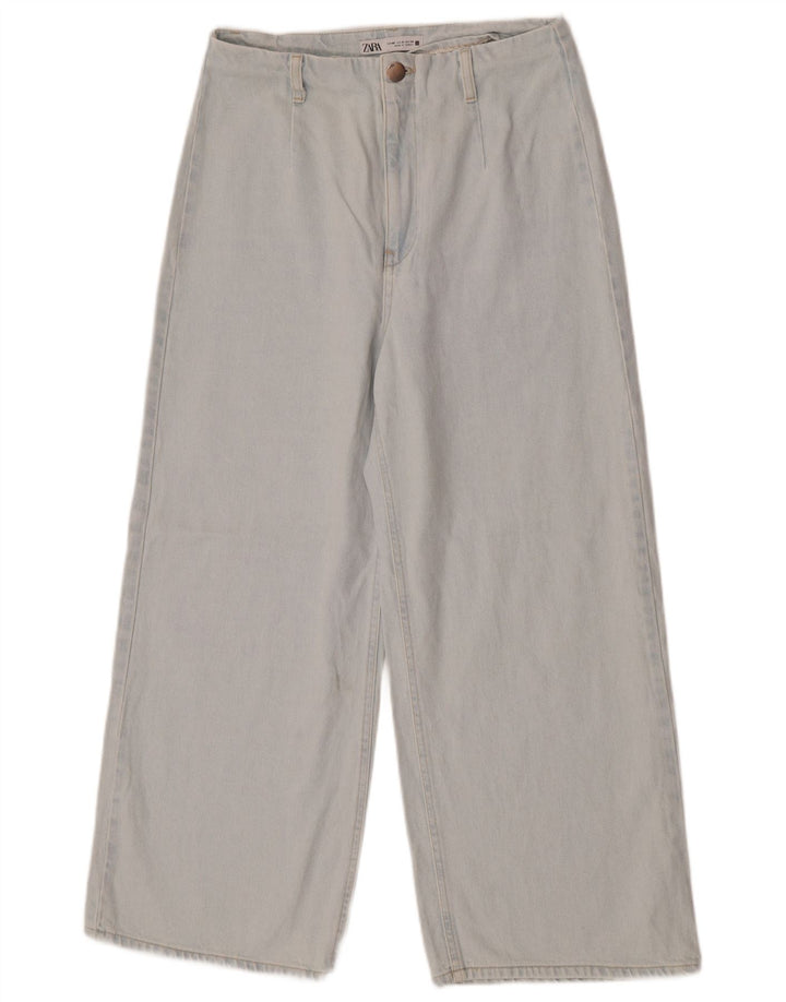 Zara Vaqueros De Pierna Ancha Para Mujer EU 40 Medium W30 L26 Azul