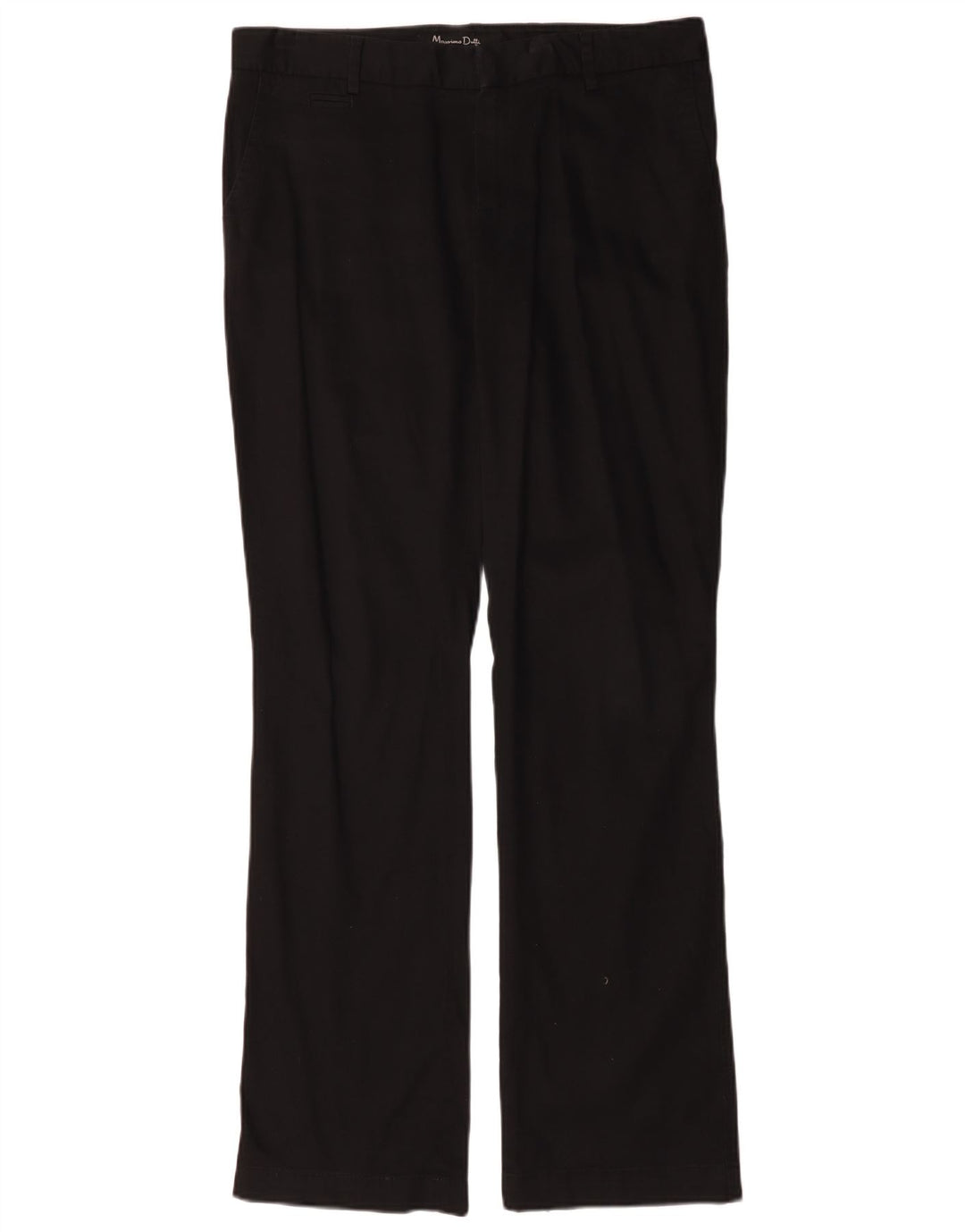 Pantalón Chino Bootcut Mujer Massimo Dutti W34 L32 Algodón Negro