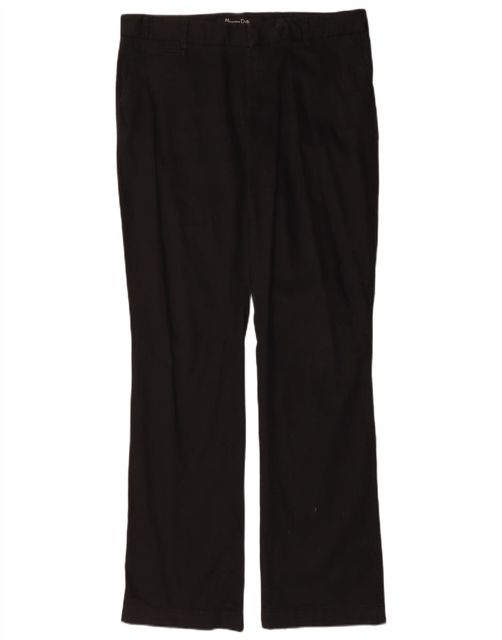 Pantalón Chino Bootcut Mujer Massimo Dutti W34 L32 Algodón Negro