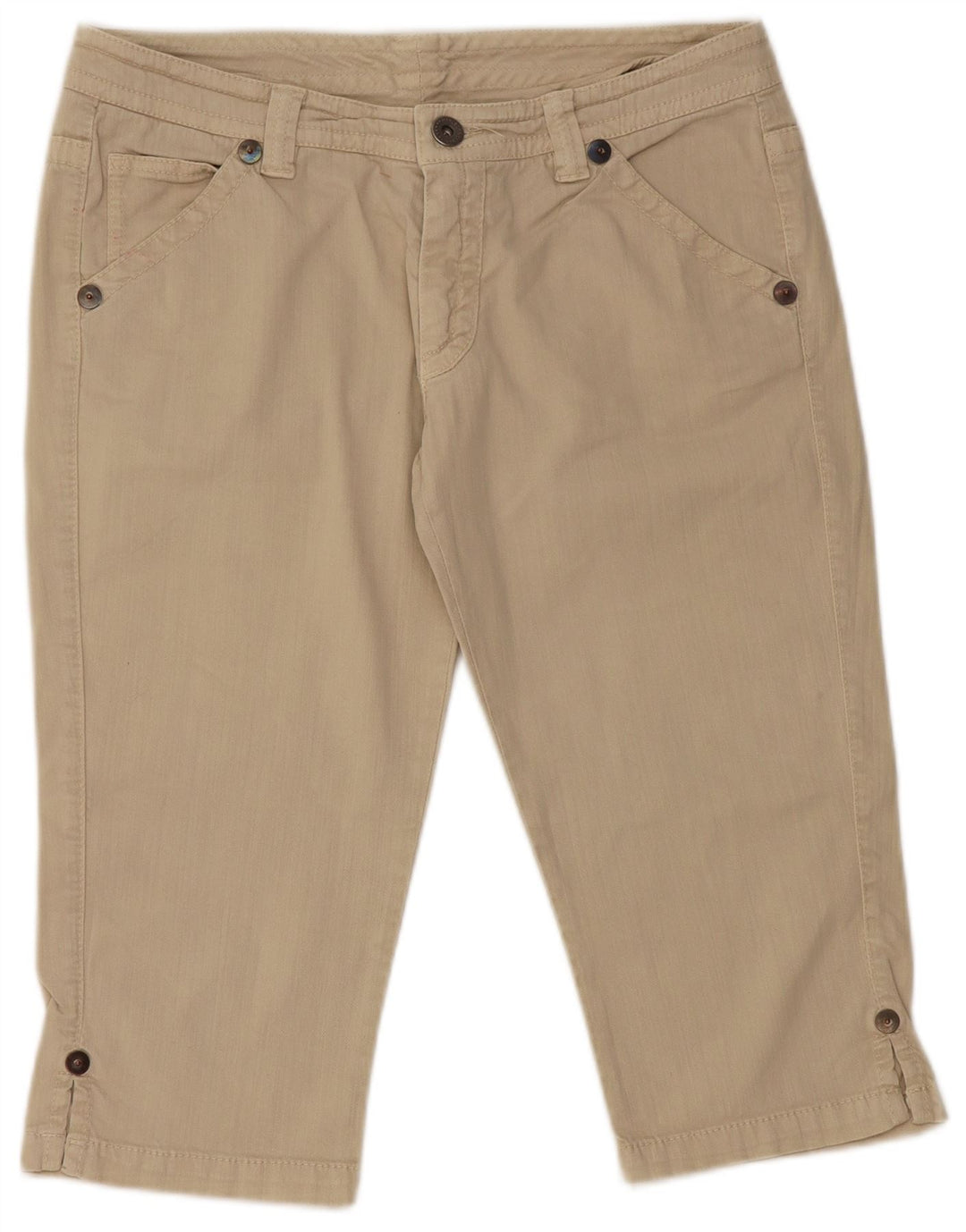 Vaqueros capri para mujer Marlboro Classics W32 L18 Beige