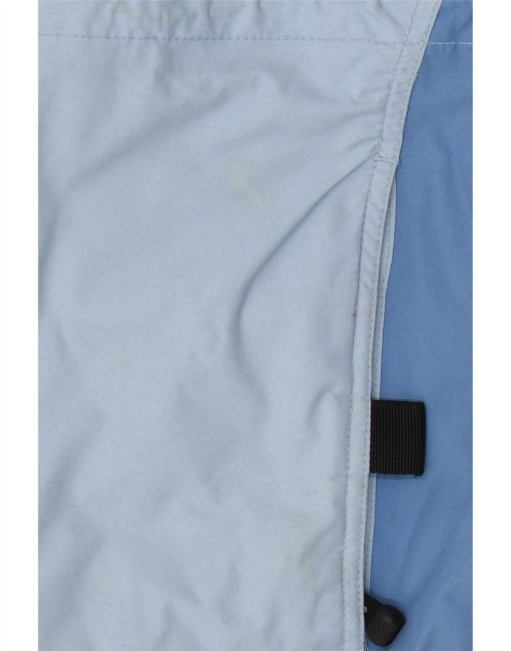 Jack Wolfskin Chaqueta impermeable con capucha para mujer UK 40 Poliamida azul medio