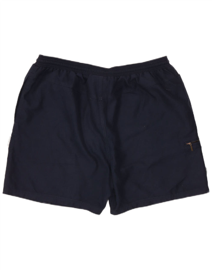 UMBRO Pantalones cortos cargo para hombre grande W34 Poliéster azul marino