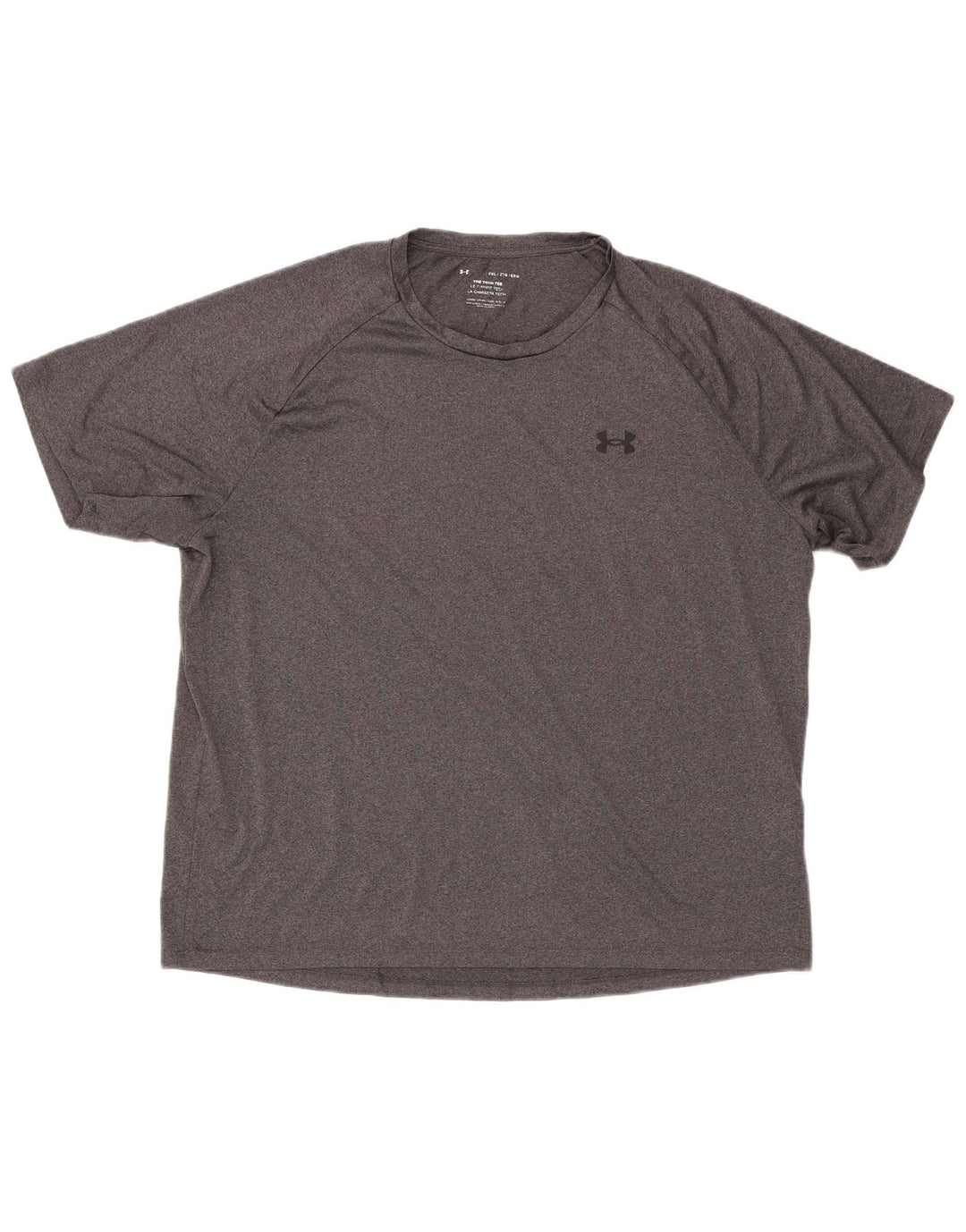 Under Armour Camiseta para hombre Top 2XL Gris Poliéster