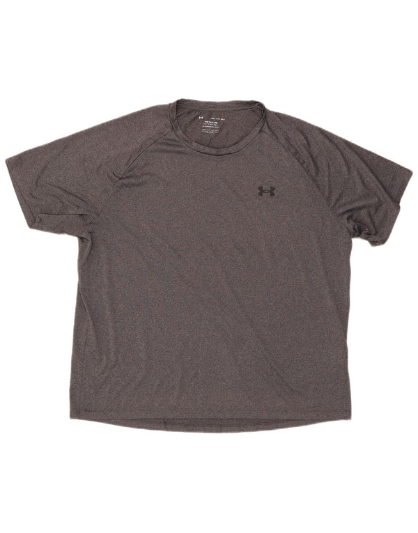 Under Armour Camiseta para hombre Top 2XL Gris Poliéster
