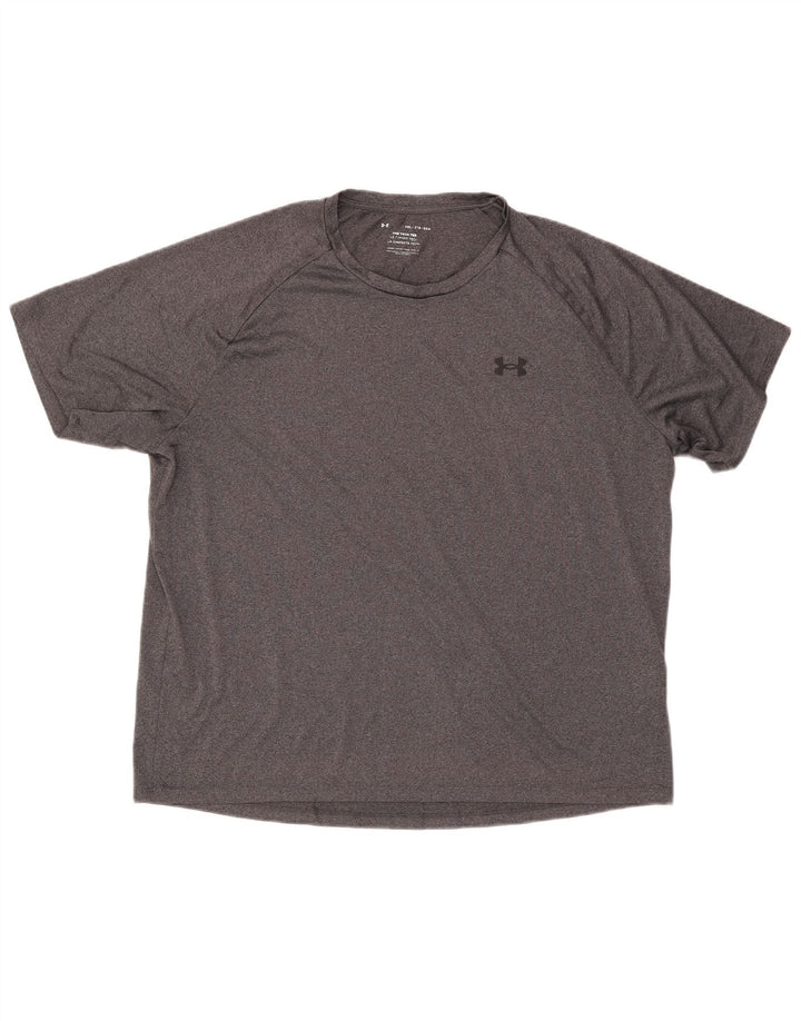 Under Armour Camiseta para hombre Top 2XL Gris Poliéster