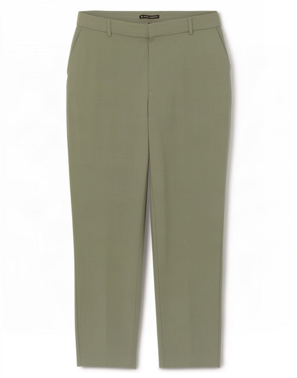 Marks & Spencer Pantalones chinos de cintura alta para mujer UK 14 Large W32 L27 Caqui