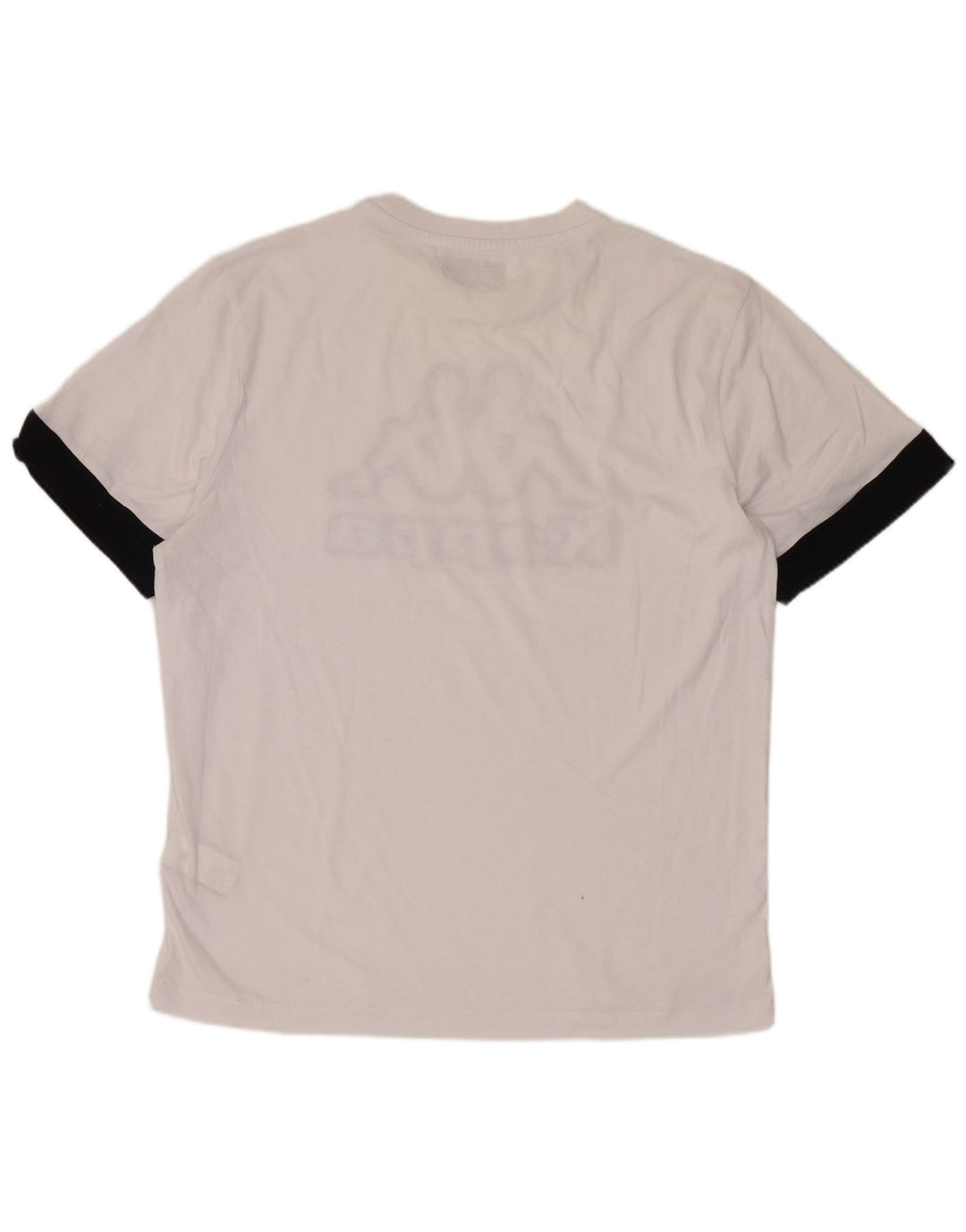 Kappa Hombre Camiseta Gráfica Top Medium Blanco Algodón