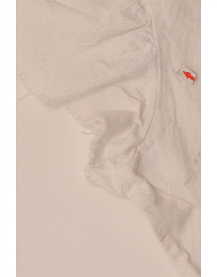 Zara Mujer Mono UK 12 Mediano Algodón Blanco