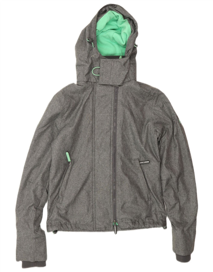 SUPERDRY Chaqueta cortavientos The Windcheater Graphic para mujer UK 8 Small Grey