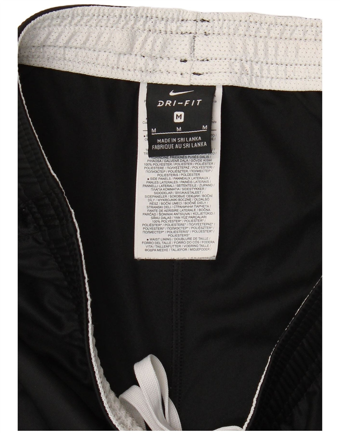 Pantalones cortos deportivos Nike Dri Fit para hombre Poliéster negro mediano