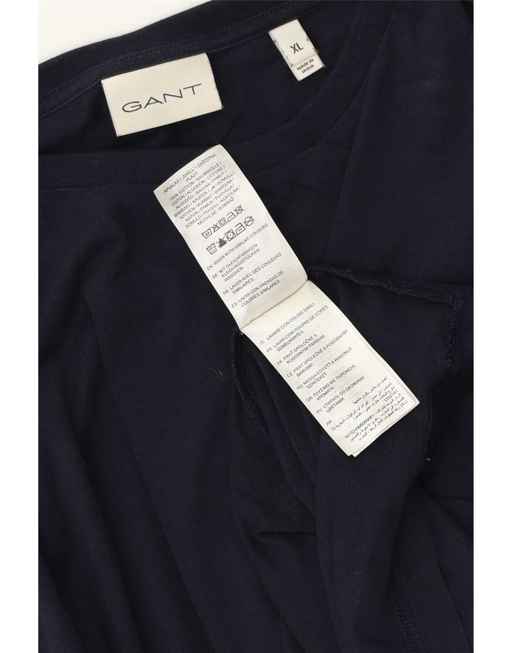 Gant Hombre Top Manga Larga XL Azul Marino Algodón
