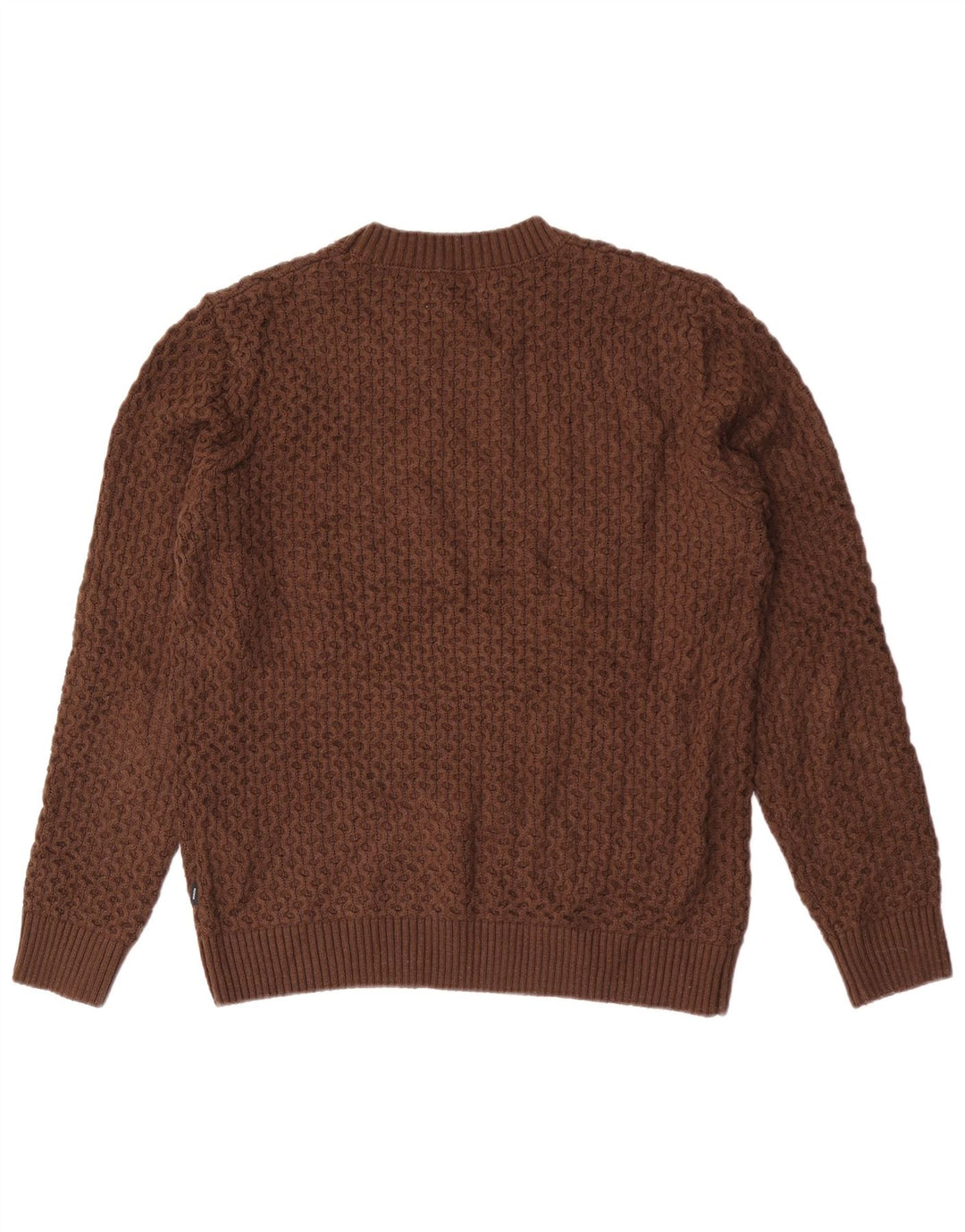 Jack & Jones Jersey con cuello redondo para hombre, talla grande, acrílico marrón