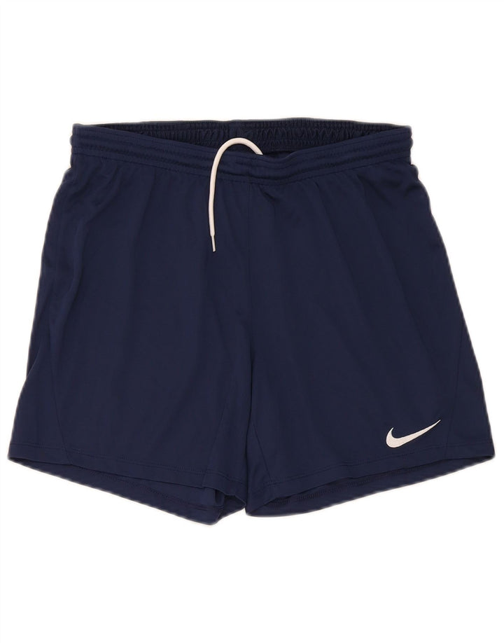 Pantalones cortos deportivos Nike Dri Fit para hombre Poliéster azul marino mediano