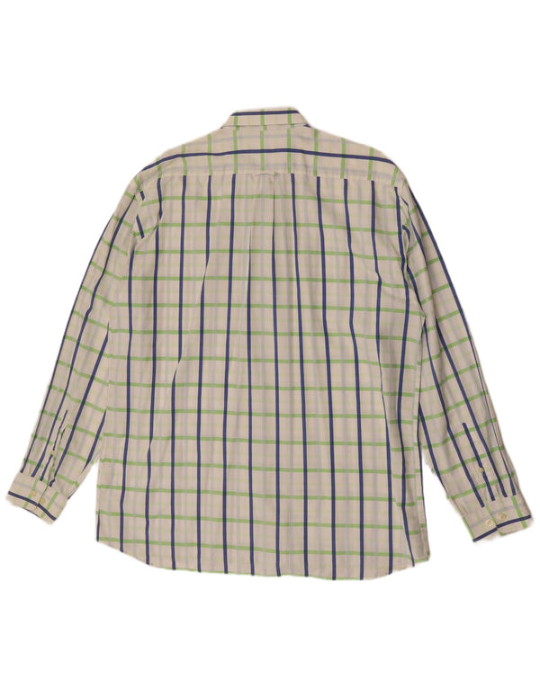 GANT Camisa Regular Fit XL De Algodón A Cuadros Blanco Hombre