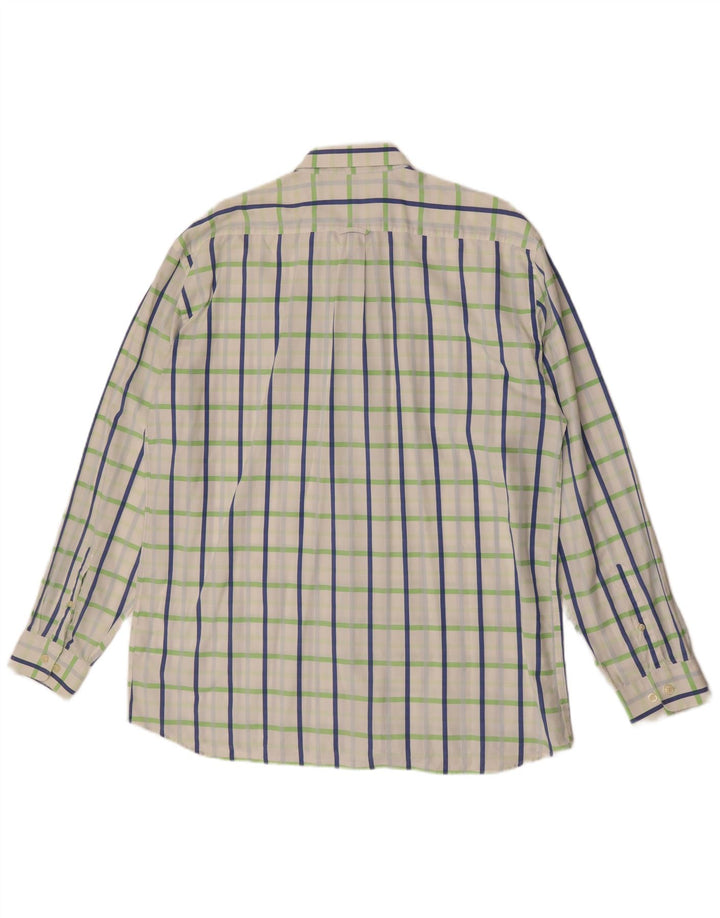 GANT Camisa Regular Fit XL De Algodón A Cuadros Blanco Hombre