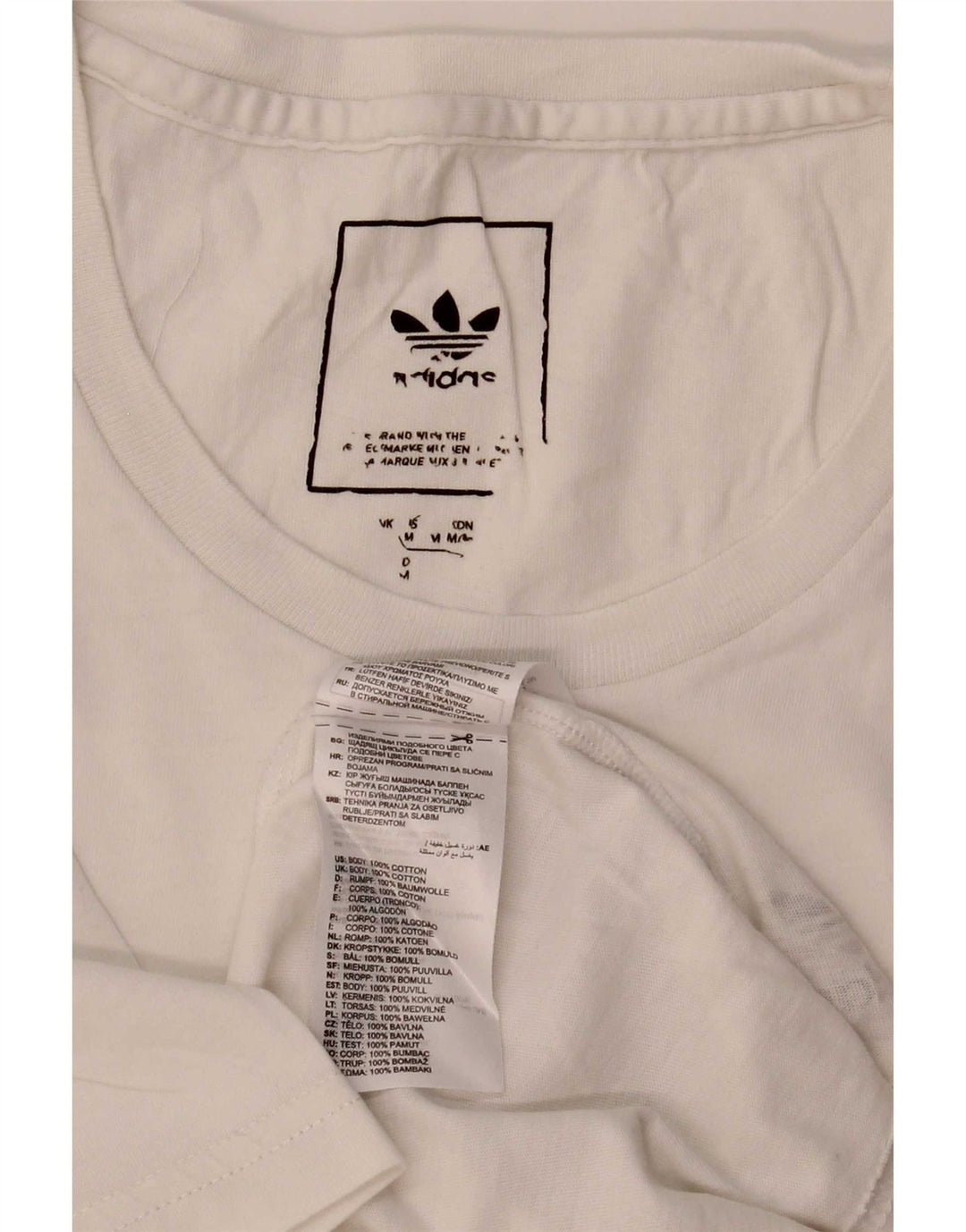 Camiseta Adidas Hombre Top Medium Blanco Algodón