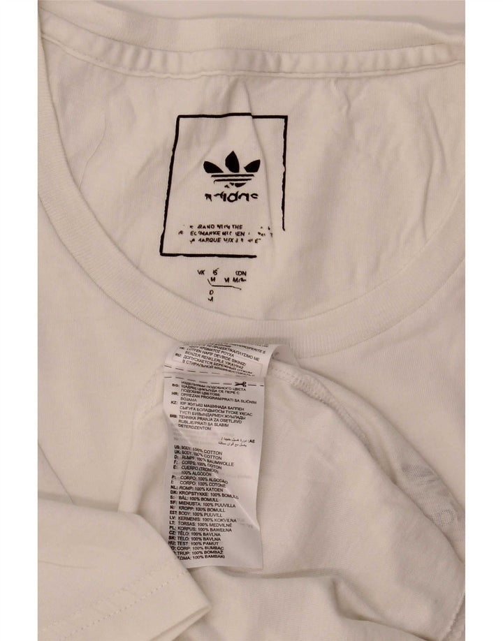 Camiseta Adidas Hombre Top Medium Blanco Algodón