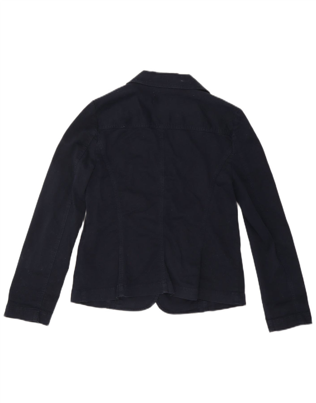 LAURA ASHLEY Chaqueta tipo blazer de 2 botones para mujer Reino Unido 12 Algodón azul marino mediano