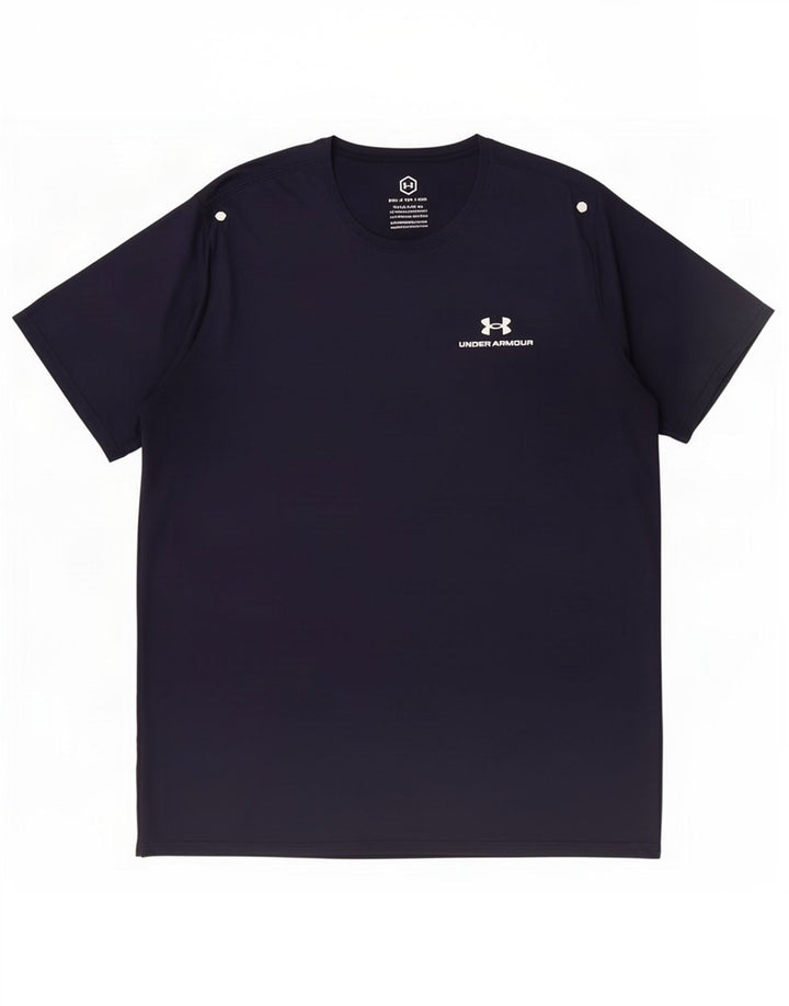 Camiseta Under Armour Hombre Top 2XL Azul Marino Poliéster