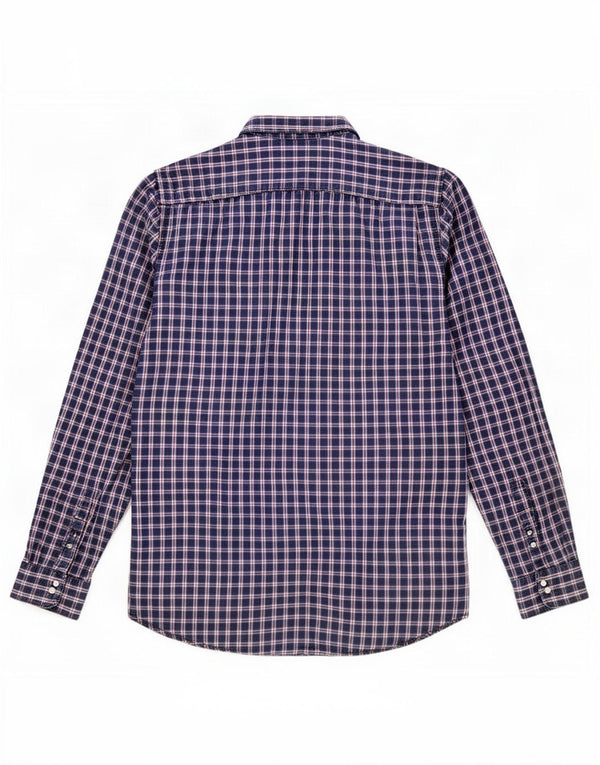 Camisa Gap Hombre XL Algodón A Cuadros Azul Marino