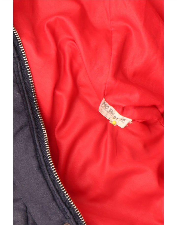 MCROSS Chaqueta acolchada para hombre IT 48 Algodón azul marino medio