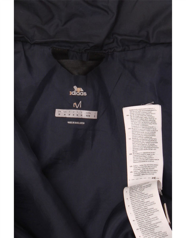 Adidas Chaqueta acolchada para hombre UK 38 Medium Azul marino Poliéster