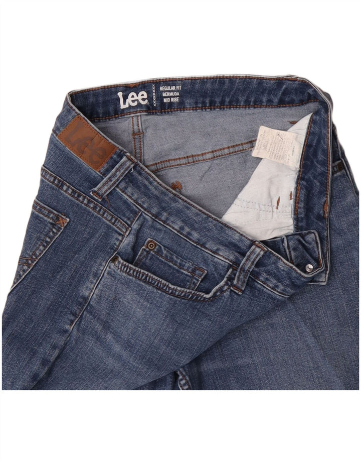 LEE Bermudas vaqueras de talle medio y ajuste regular para mujer W32 Azul grande