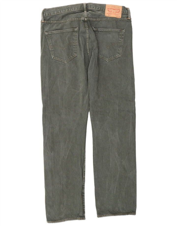 Levi's Vaqueros rectos 501 para hombre W34 L30 Algodón gris