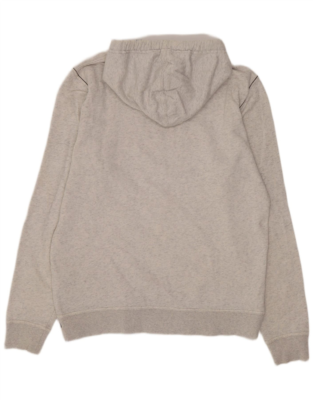 Tom Tailor Jersey con capucha y estampado gráfico para hombre de algodón gris grande