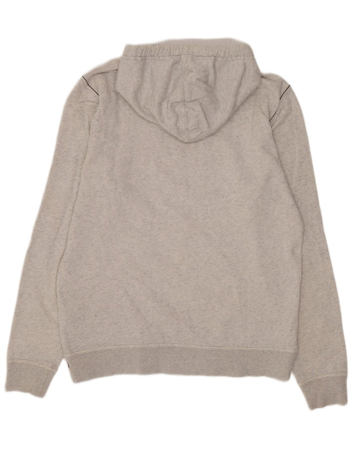 Tom Tailor Jersey con capucha y estampado gráfico para hombre de algodón gris grande