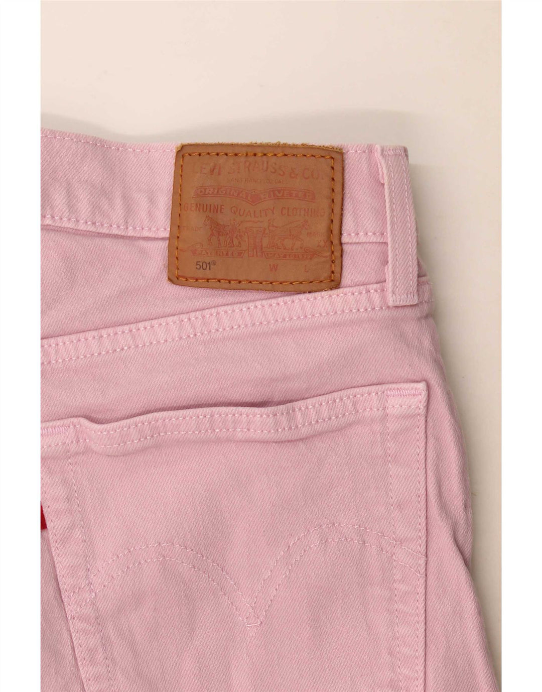 Vaqueros Levi's Mujer 501 Rectos W28 L29 Rosa