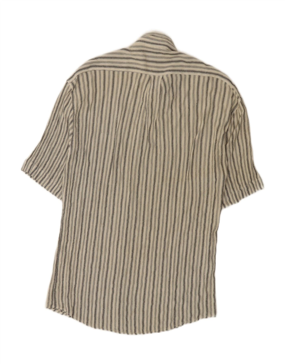Tipo' S Camisa de manga corta para hombre grande gris a rayas