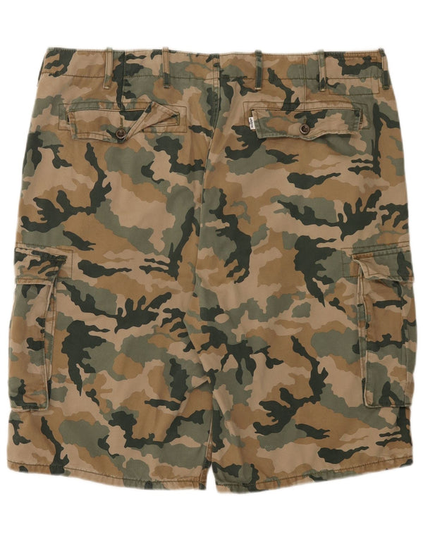 Levi's Shorts Cargo Para Hombre W40 XL Algodón De Camuflaje Caqui