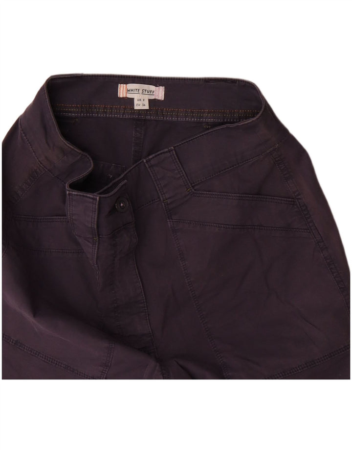 WHITE STUFF Pantalones cortos casuales para mujer UK 8 Small W27 Púrpura