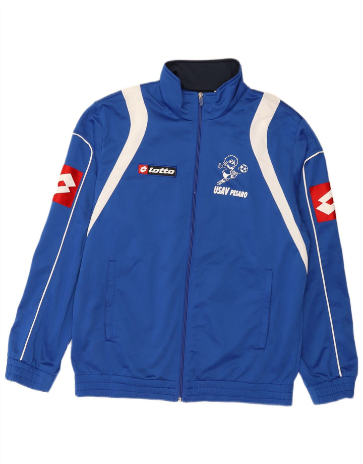 Lotto Mens Graphic Chándal Top Chaqueta Grande Azul Colorblock Poliéster