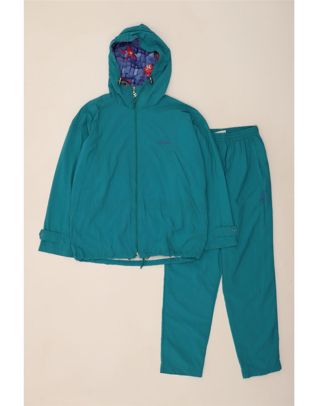 Diadora Chándal completo extragrande con capucha para mujer, talla 44, poliamida azul medio